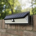 Lámpara De Pared Ip65 90led Luz Blanca 5000k Negro