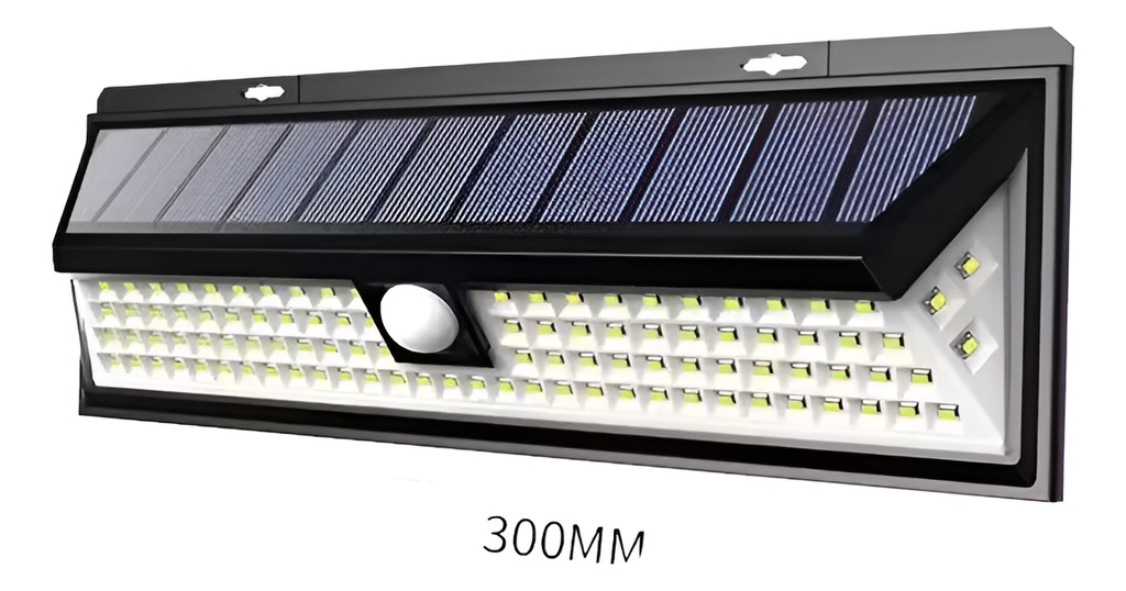 Lámpara De Pared Ip65 90led Luz Blanca 5000k Negro