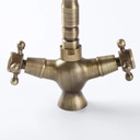 Grifería Canilla De Baño Vintage Oem Elegante Y Funcional - Dorado Oscuro - Cromado