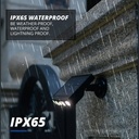 Luz Solar 4 Led Potente Exterior Con Sensor Movimiento Pared Negro