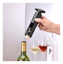 Destapador De Botellas Set Sacacorchos + Cortador De Foil Negro