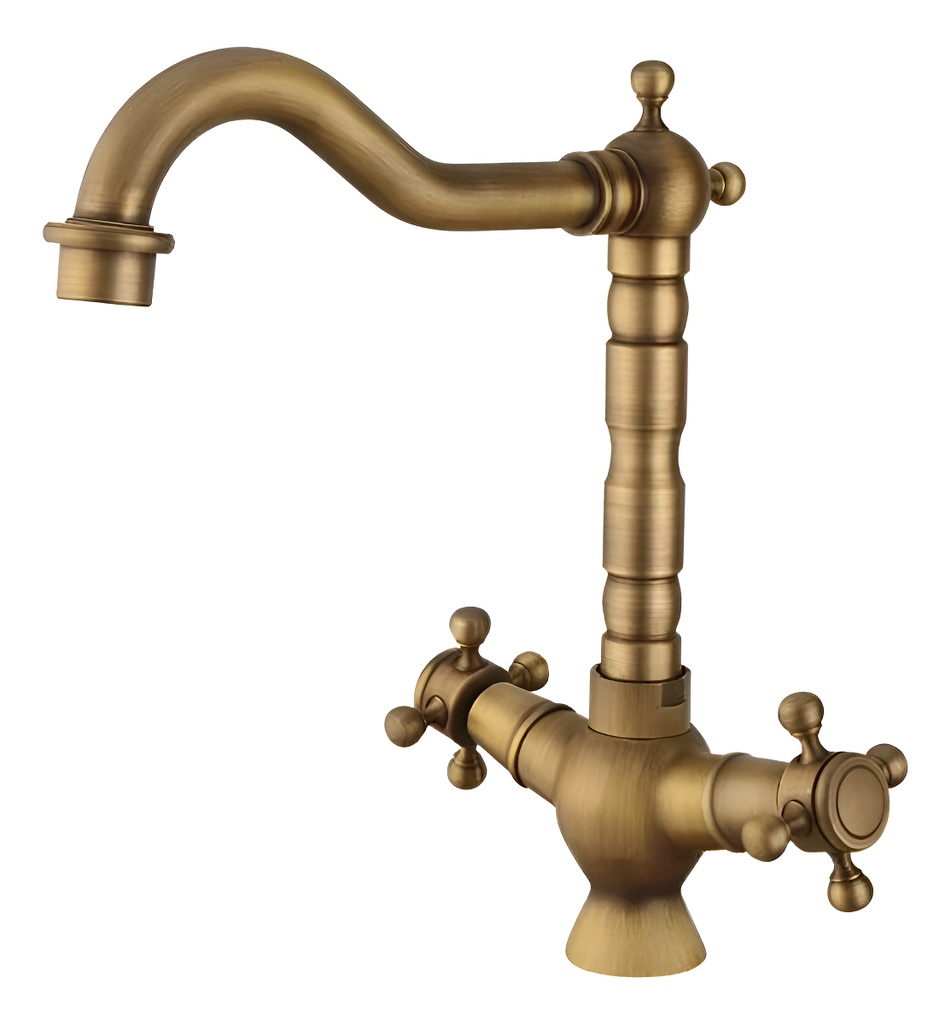 Grifería Canilla De Baño Vintage Oem Elegante Y Funcional - Dorado Oscuro - Cromado