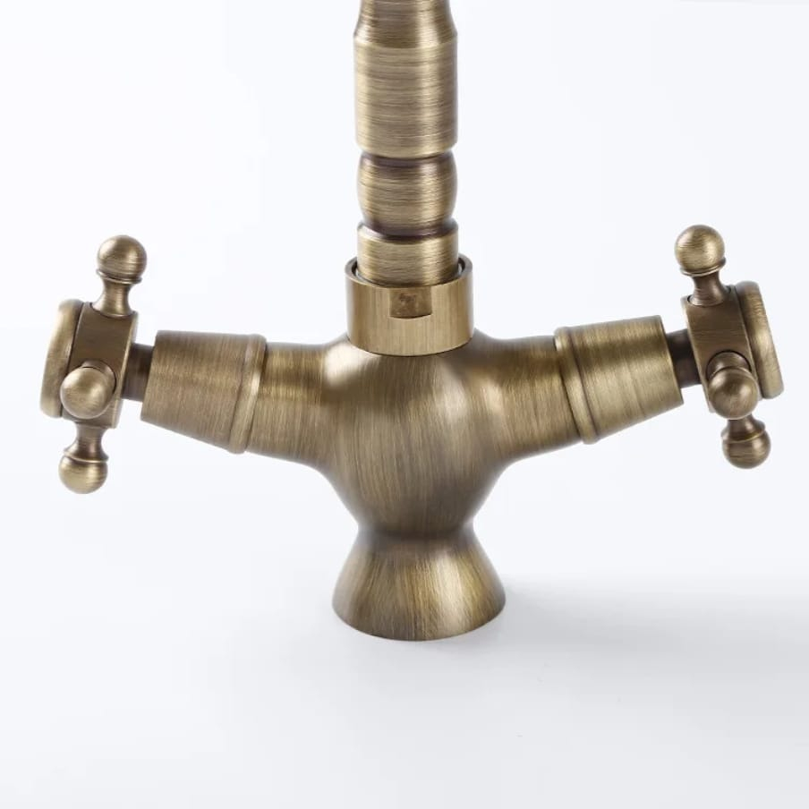 Grifería Canilla De Baño Vintage Oem Elegante Y Funcional - Dorado Oscuro - Cromado