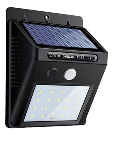 Reflector Led Solar Lightsolarlamp 4w Negro Frío Blanco Frío