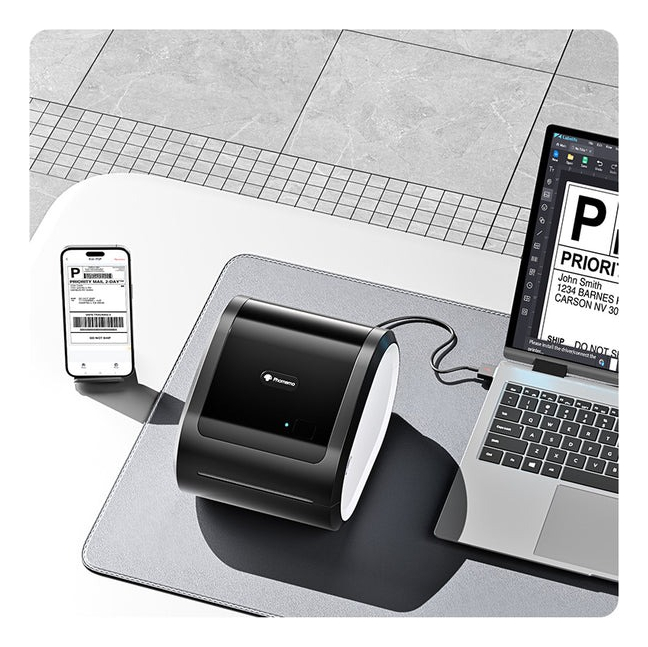 Impresora Mercado Envios Termica Bluetooth Phomemo D520-bt Negro