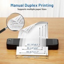 Impresora Portátil Phomemo P831 Térmica Sin Tinta 300dpi - Negro