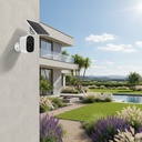 Kit Camara Seguridad Cb54 Wifi 2w Panel Solar Blanco