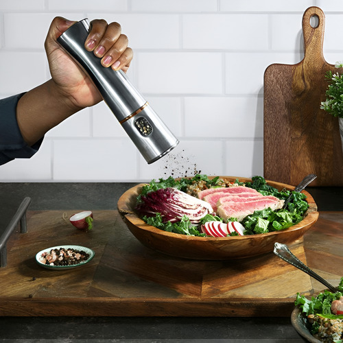 Molinillo Eléctrico Kingstar Ks-epg-010 A Batería - Plateado