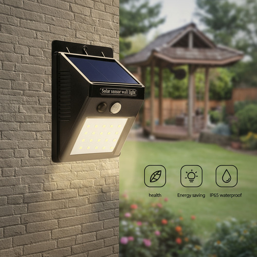 Reflector Led Solar Lightsolarlamp 4w Negro Frío Blanco Frío